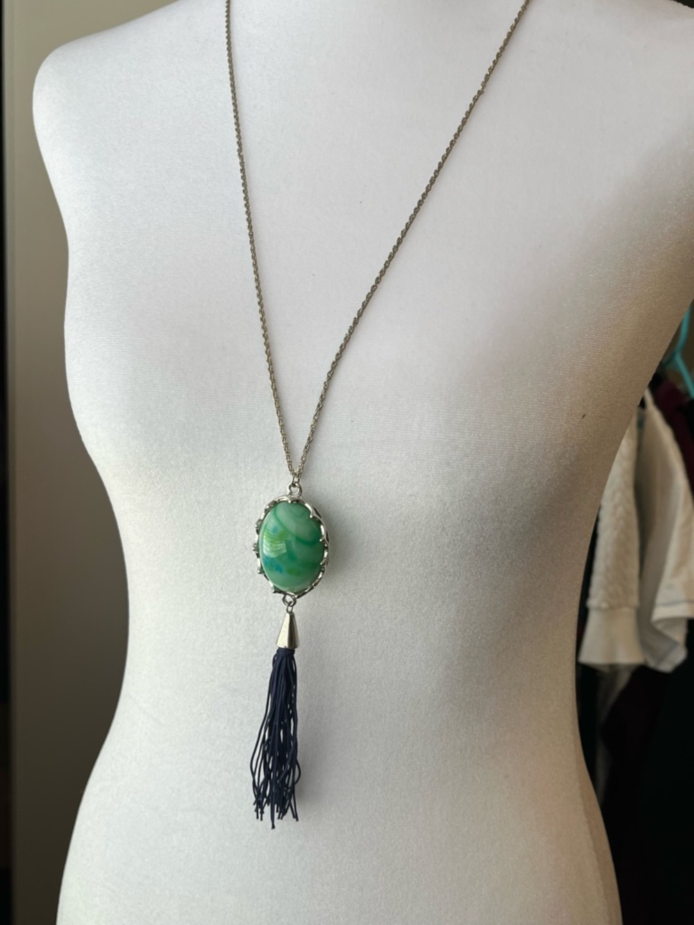 CJ banks long tassel necklace NWT